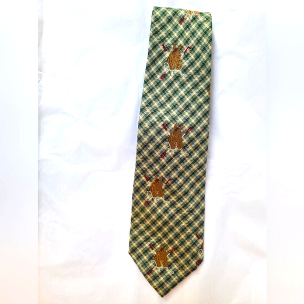 🐎 POLO RALPH LAUREN HORSE POLO PLAYER HAND MADE 100% SILK TIE - Picture 7 of 7
